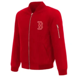 Boston Red Sox Red Vintage Bomber Stylish Jacket