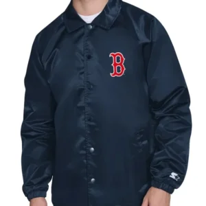 Boston Red Sox Retro Logo Coaches Varsity Jacket
