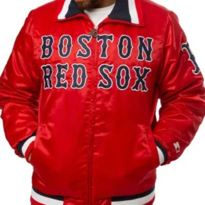 Boston Red Sox Varsity Satin Varsity Jacket