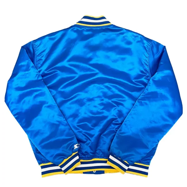 1986 St. Louis Blues Bomber Satin Jacket - Image 2