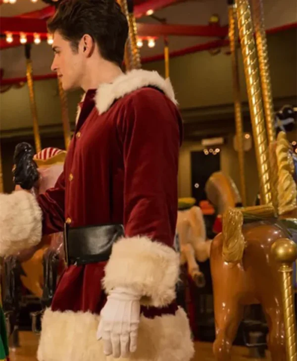 A Cinderella Story Christmas Wish Dominic Wintergarden Red Stylish Coat - Image 2