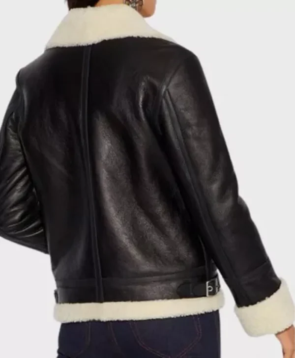 Buy Now Adrienne Aviator Leather Jacket For Unisex