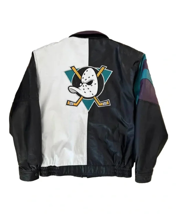 Buy Now Anaheim Ducks Leather Bomber Jacket For Unisex