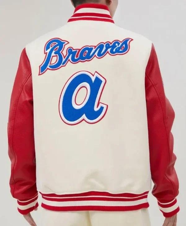  Buy Now Atlanta Braves Mash Up Off White Jacket For Unisex