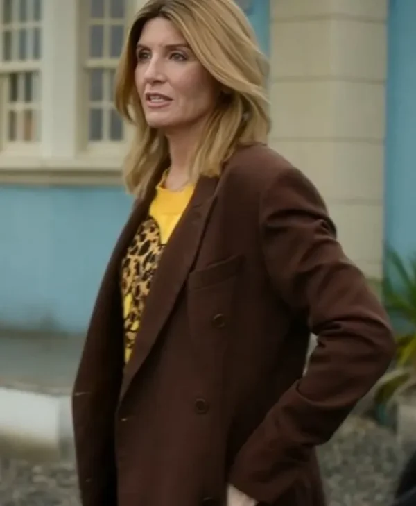 Buy Now Bad Sisters S02 Sharon Horgan Brown Stylish Coat