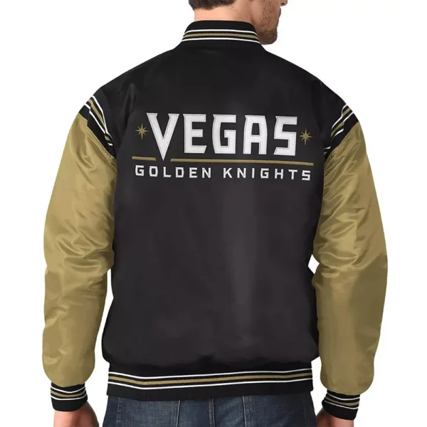 Buy Now Black-Gold Vegas Golden Knights Enforcer Varsity Jacket For Unisex