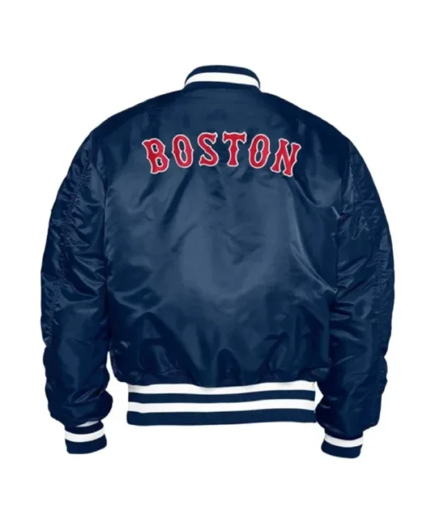 Buy Now Boston Red Sox MA-1 Blue Stylish Bomber Jacket