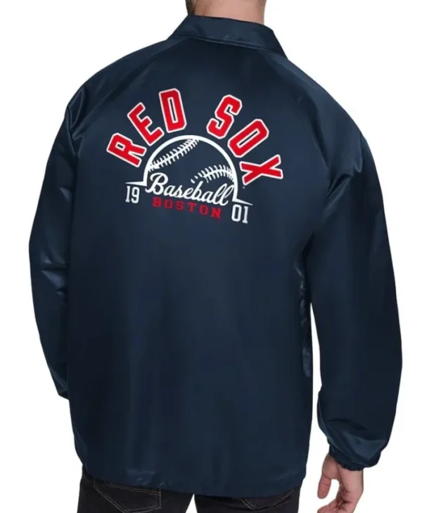 Buy Now Boston Red Sox Retro Logo Coaches Varsity Jacket For Unisex