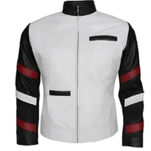 Bruce Lee Black And White Leather Jacket