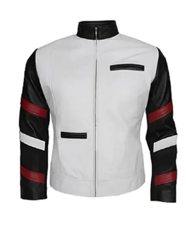 Bruce Lee Black And White Leather Jacket