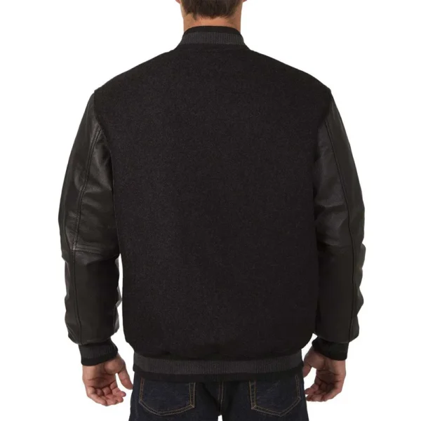 Buy Now Calgary Flames Black Wool and Leather Jacket For Unisex