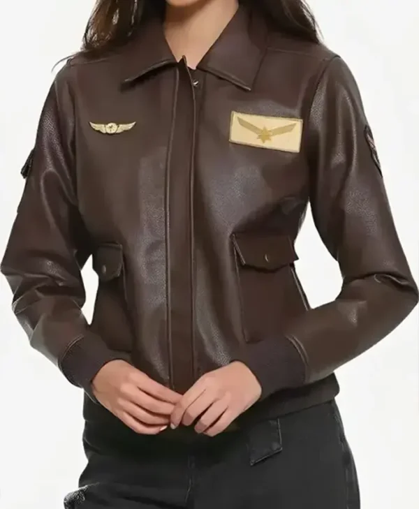 Buy Now Carol Captain Marvel Brown Bomber Jacket For Unisex