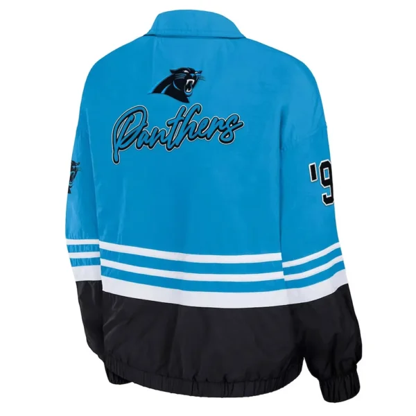 Buy Now Carolina Panthers Throwback Windbreaker Bomber Jacket For Unisex