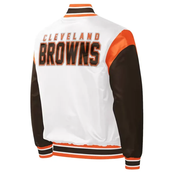 Cleveland Browns Throwback Pitch Varsity Jacket - Image 2