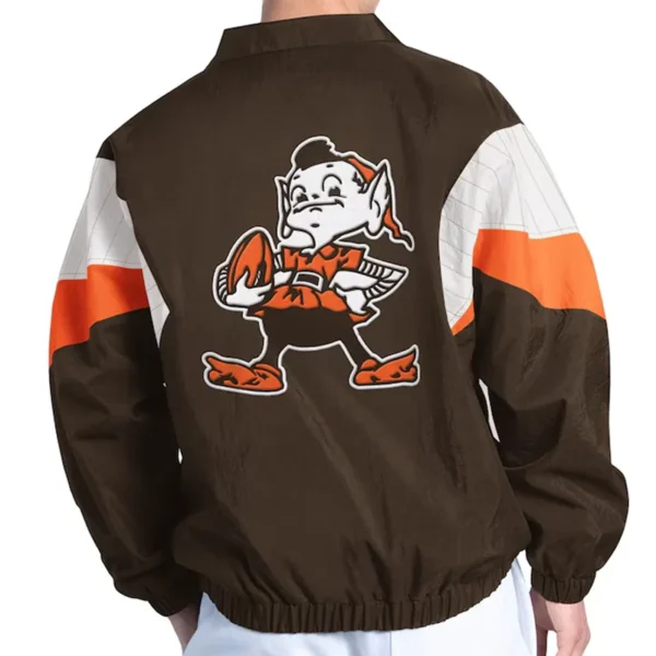 Cleveland Browns Yard Line Brown Jacket - Image 2