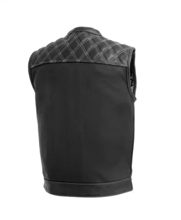 Buy Now Downside Men’s Leather Vest For Unisex