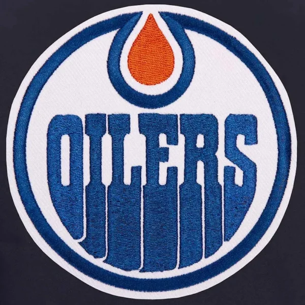 Buy Now Edmonton Oilers Navy Wool Jacket For Unisex
