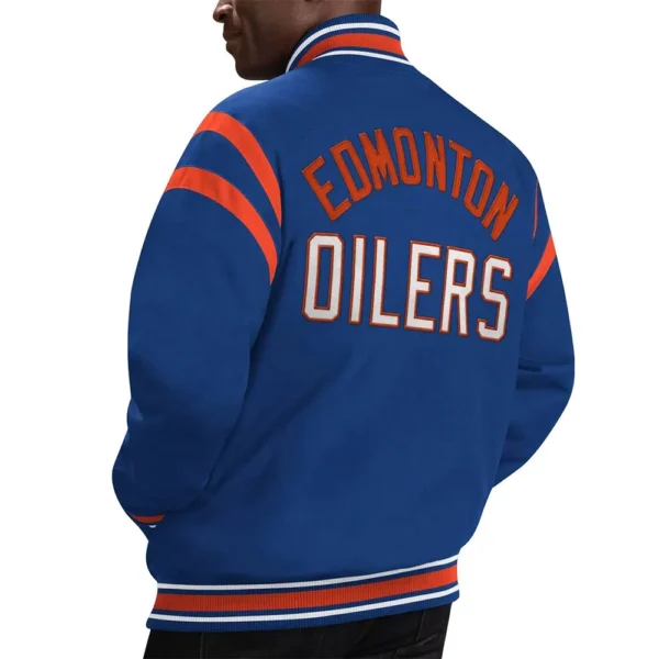 Buy Now Edmonton Oilers Tailback Blue Jacket For Unisex