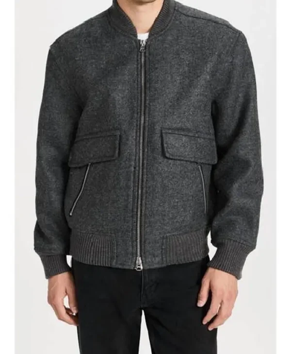 FBI S07 John Boyd Charcoal Bomber Stylish Jacket - Image 2