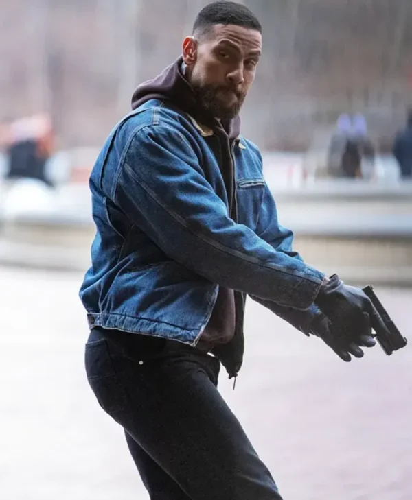 FBI S07 Zeeko Zaki Denim Blue Stylish Jacket - Image 2