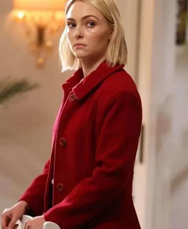 Grosse Pointe Garden Society 2025 Alice Morris Red Stylish Coat - Image 2