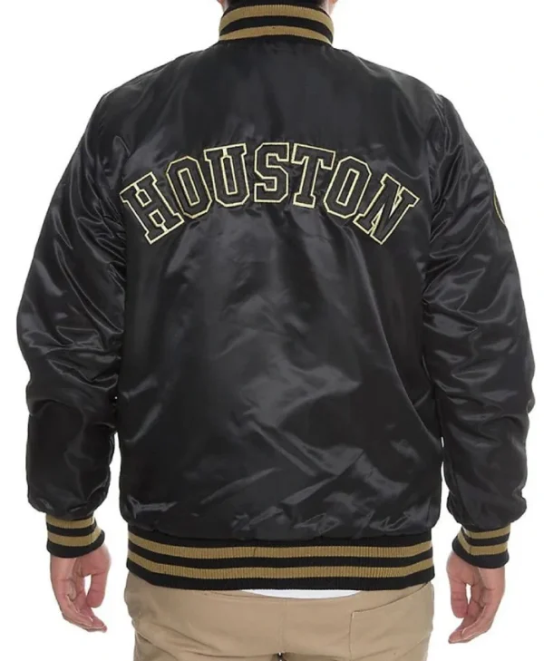 Buy Now Houston Astros Black And Gold Varsity Jacket For Unisex