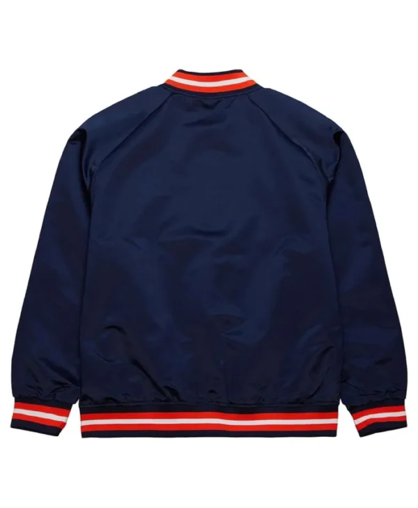 Buy Now Houston Astros Navy Blue Lightweight Satin Varsity Jacket For Unisex