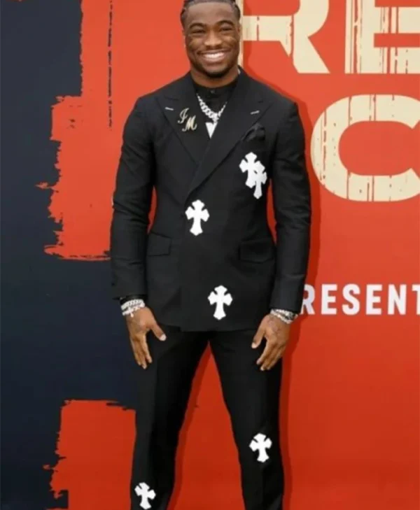 Jalen Milroe 2025 NFL Draft Red Carpet Stylish Blazer - Image 2