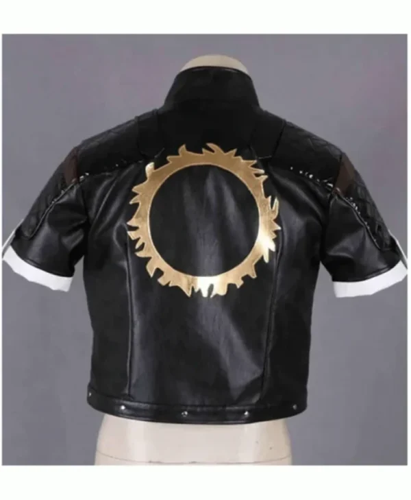 King of Fighters Destiny Kyo Kusanagi Black Stylish Leather Jacket - Image 2