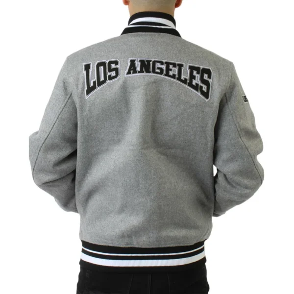 Buy Now LA Kings Gray Varsity Jacket For Unisex
