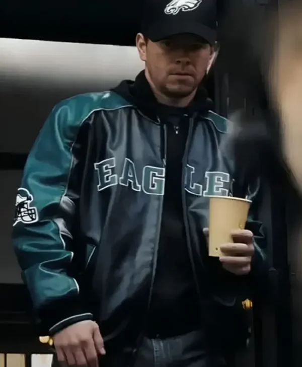 Mark Wahlberg Shooter Eagles Leather Stylish Jacket - Image 2