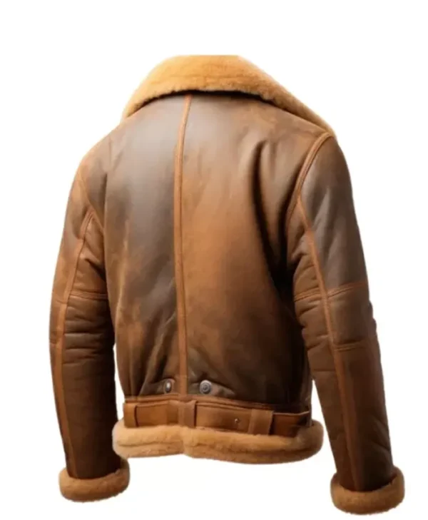 Buy Now Men’s Brown B3 Shearling Stylish Leather Jacket