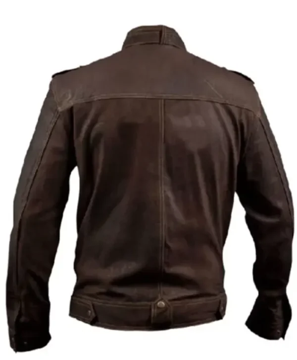 Buy Now Men’s Brown Slim-Fit Moto Stylish Leather Jacket