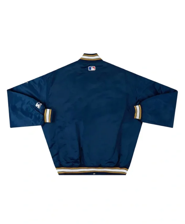 Buy Now Milwaukee Brewers 1994-99 Navy Blue Varsity Jacket For Unisex