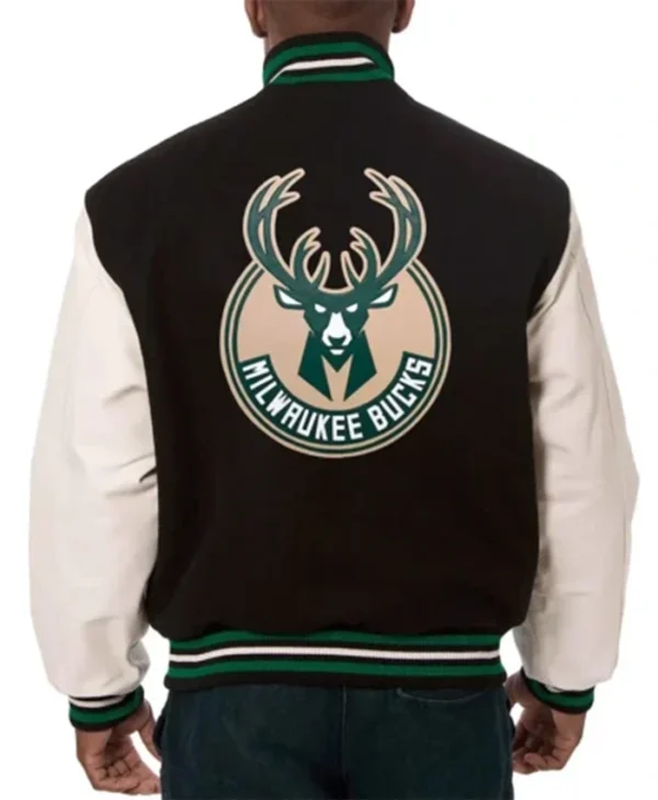  Buy Now Milwaukee Bucks Black and white Jacket For Unisex