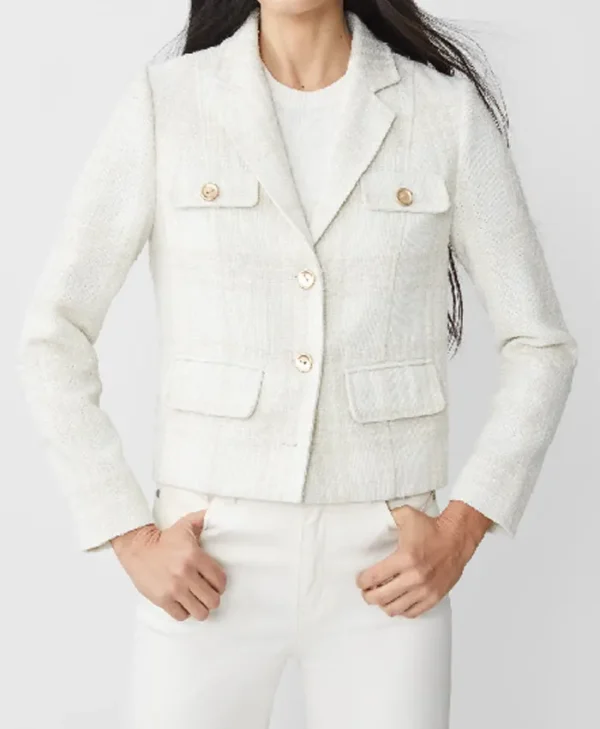NBC News Daily 2025 Kate Snow White Stylish Jacket - Image 2