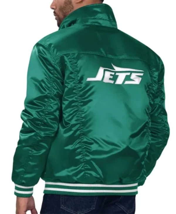 Buy Now New York Varsity Jets Silver Tab Trucker Jacket For Unisex