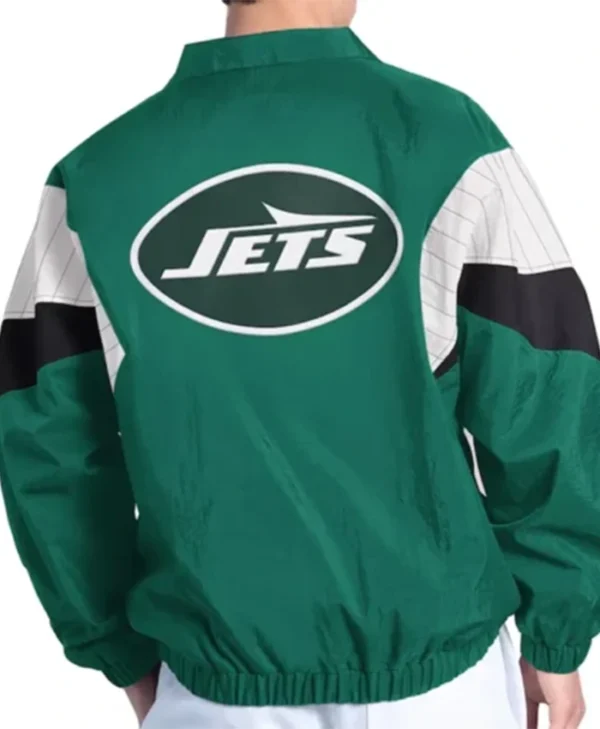 Buy Now New York Jets Yard Line Green Full-Zip Bomber Jacket