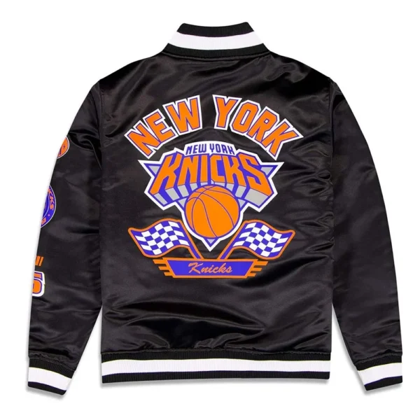 Buy Now New York Knicks Rally Drive 2024 Varsity Jacket For Unisex