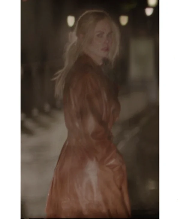 Nicole Kidman Nine Leather Coat
