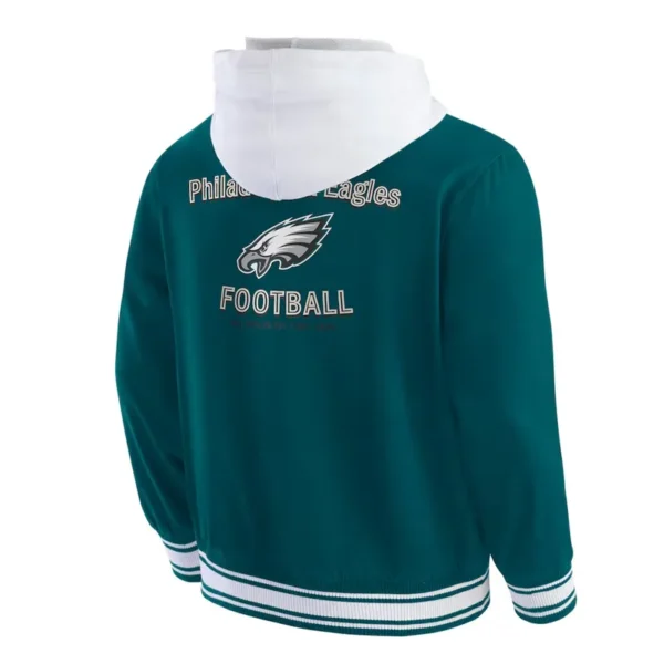 Philadelphia Eagles Midnight Green Hooded Jacket - Image 2