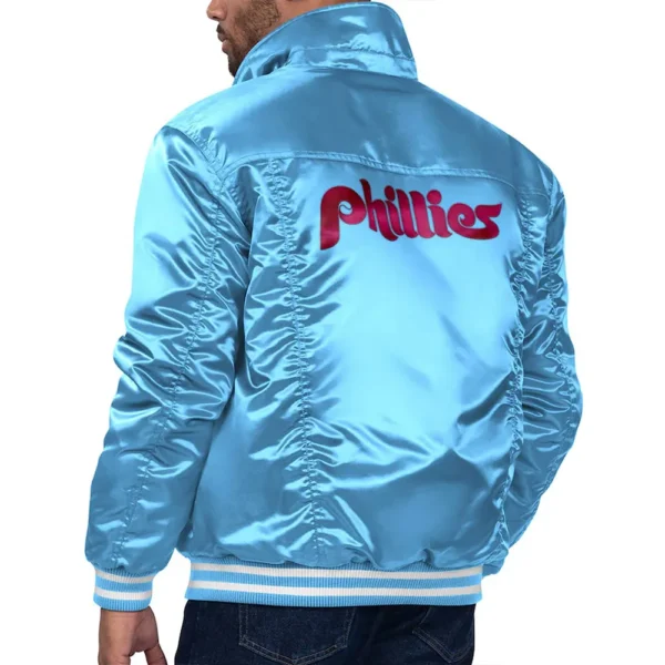 Buy Now Philadelphia Phillies Light Blue Silver Jacket For Unisex