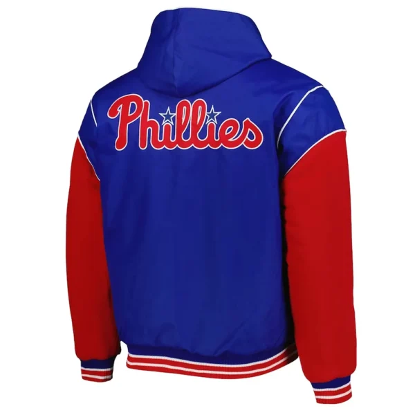 Buy Now Philadelphia Phillies Royal and Red Hoodie Varsity Jacket For Unisex