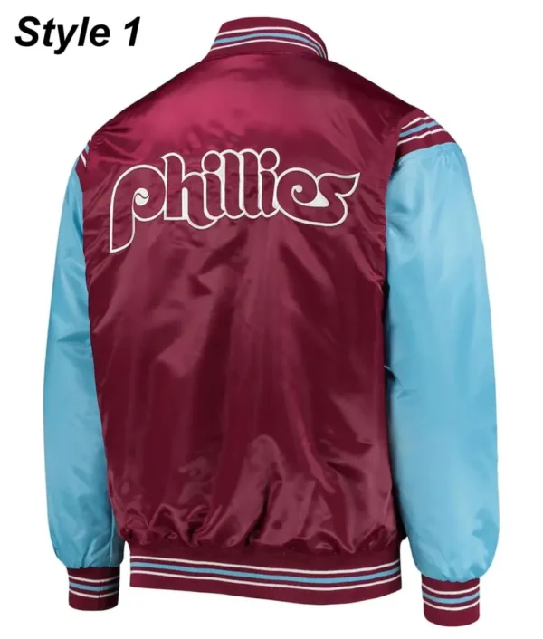 Buy Now Philadelphia Phillies Satin Varsity Jacket For Unisex 