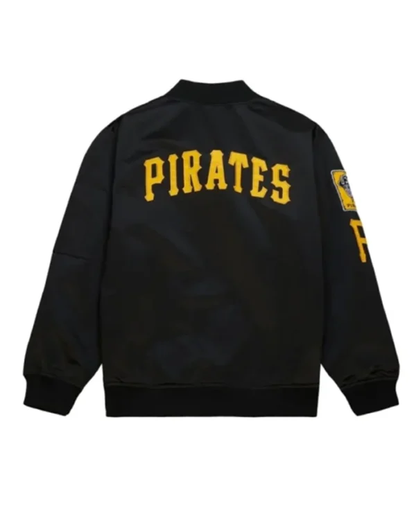 Buy Now Pittsburgh Pirates Vintage Logo Lightweight Black Bomber Jacket