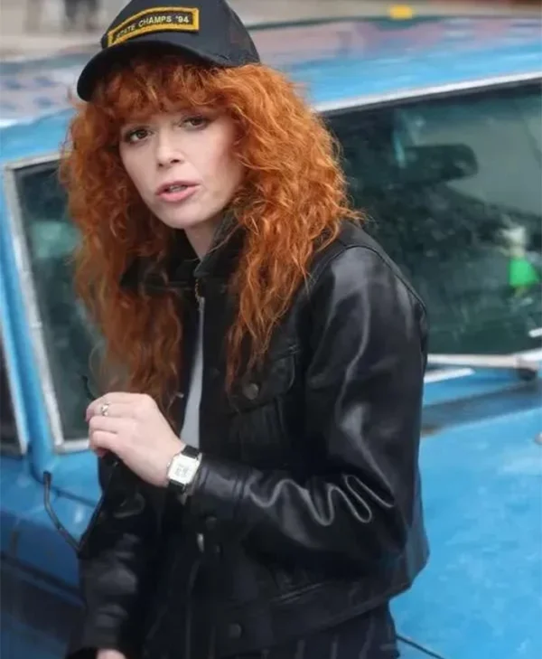 Buy Now Poker Face 2025 Natasha Lyonne Leather black Jacket For Unisex