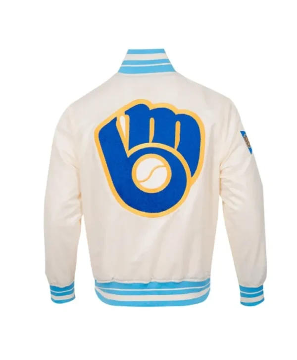 Retro Milwaukee Brewers Classic Rib Jacket - Image 2