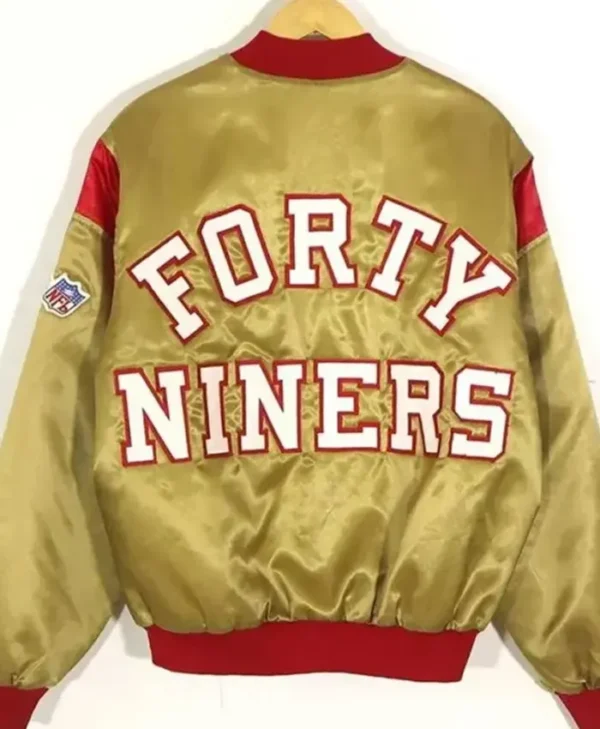 Buy Now SF Teddy Gold Satin Jacket For Unisex