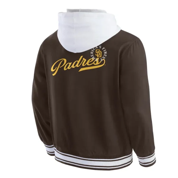 Buy Now San Diego Padres Brown Cotton Jacket For Unisex
