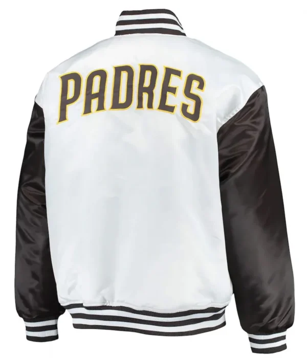 Buy Now San Diego Padres Full-Snap Satin Jacket For Unisex